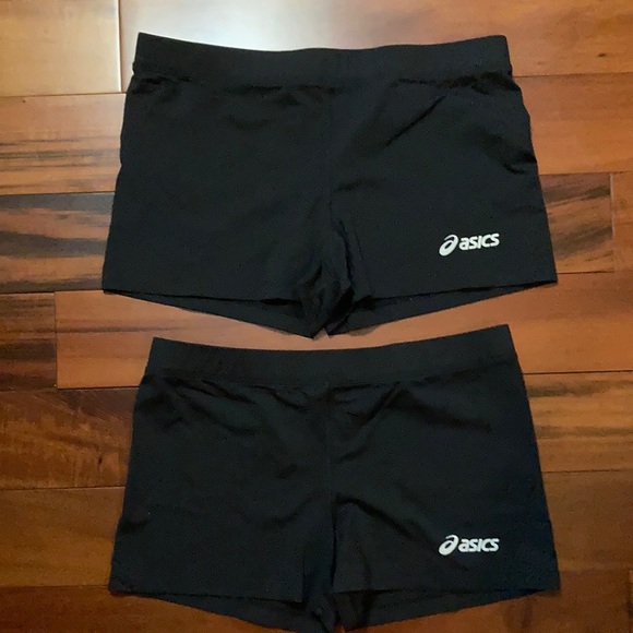 asics spandex volleyball shorts